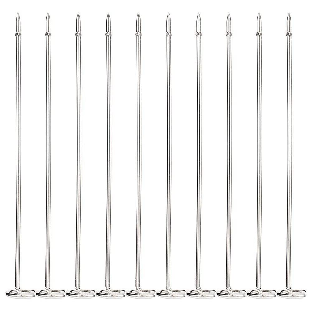 Lyzeous 10 Skewers Kebab Skewers 7.25 Inch Long Kebab Skewers for Ninja Foodi AG300, AG300C, AG301, AG301C, AG302,AG400,IG301A