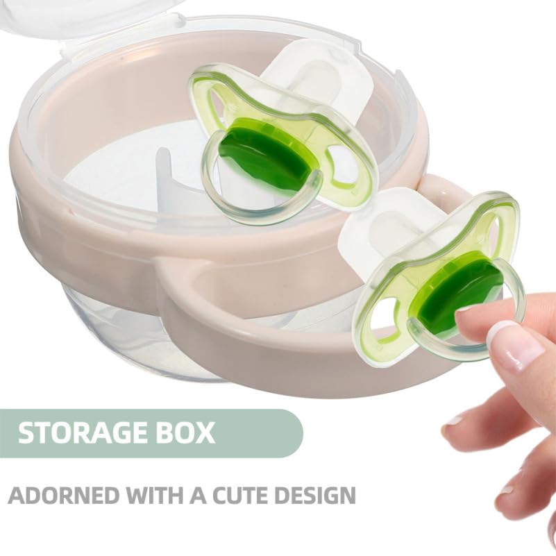 Abaodam Étui à Tétine de Voyage pour Bébé Boîte à Tétine Portable