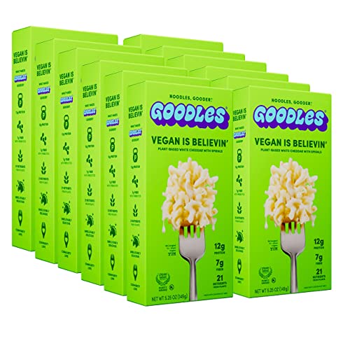 Goodles Mac & Cheese Assortment 12 Pack, 6oz - 14g Protein, 6g Fiber with Prebiotics, 21 Nutrients and Made w/REAL Cheese! | Clean Label Certified