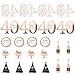 Konsait Rose Gold 40th Birthday Centerpiece Sticks,40th Birthday Table Toppers,Birthday Party Decorations Accessories,40 Fabulous Bday Party Cheers to forty Years Birthday Party Favor Table Supplies