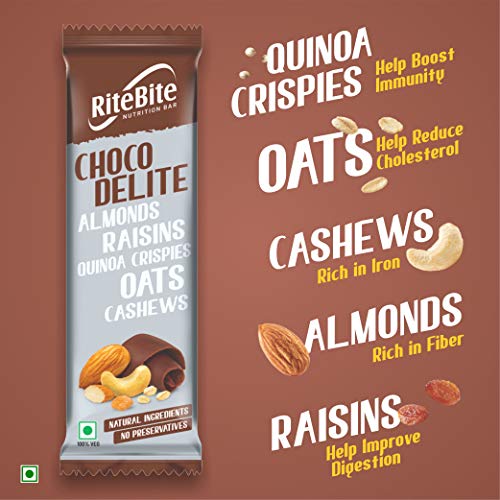 Image of RiteBite Choco Delite Bars (480 g, Pack of 12) & RiteBite Sports Bar 480g - Pack of 12