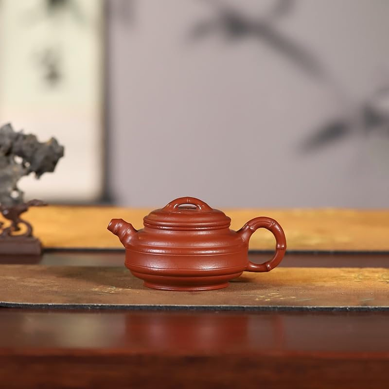 Théière Chinoise 200 ML Violette, en Terre Cuite, avec Filtre, pour thé en Vrac.