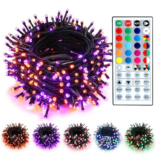 Brizled Color Changing Christmas Lights, 66ft 200 LED Halloween Lights