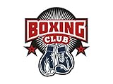 1 x Aufkleber Boxing Sticker Club Box Handschuhe Sticker Training Logo Verein
