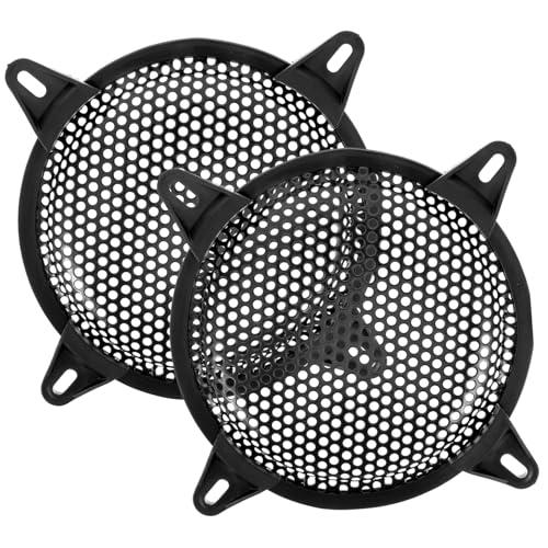 Levemolo 2pcs Car Speaker Grille Cover Mesh Subwoofer Grill Outdoor Speakers Cover