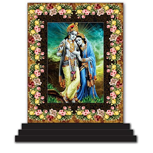 Figurine Radha Krishna 3669 de qualité supérieure pour décoration et temple