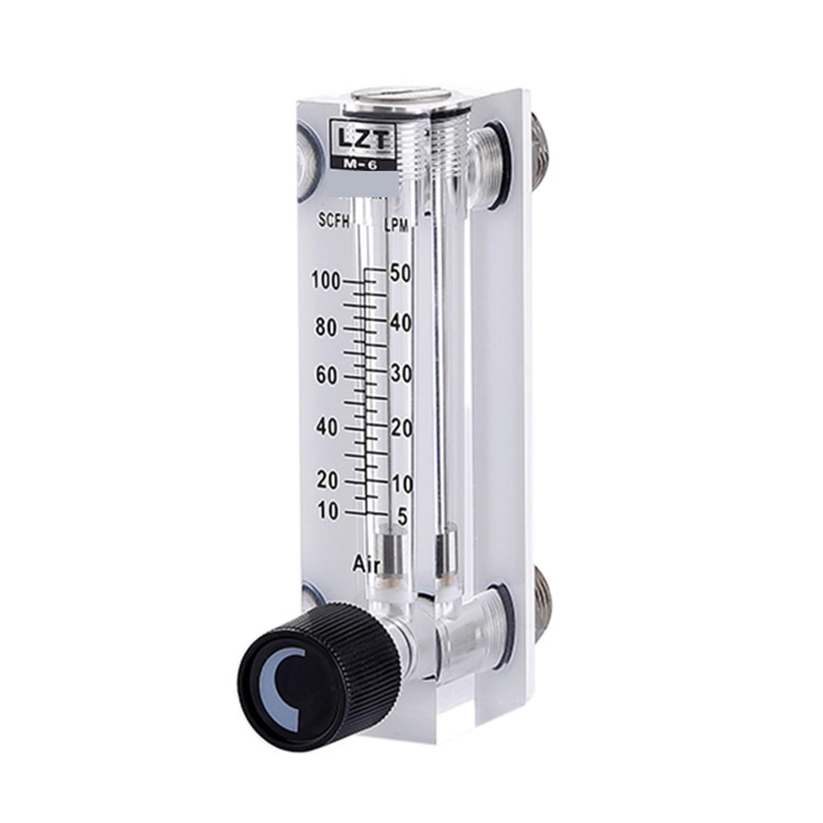 QfUxYYSLD LZT-6T Square Panel Type Gas Flowmeter Air Flow Meter Rotameter 10-100L/min 3-15L/min 3-30L/min 5-25L/min(1-12L min)