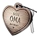Produktbild Schlüsselanhänger aus Holz mit Gravur Beste Oma"