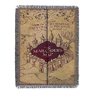 Northwest Woven Tapestry Throw Blanket, 48 x 60 Inches, Marauder’s Map