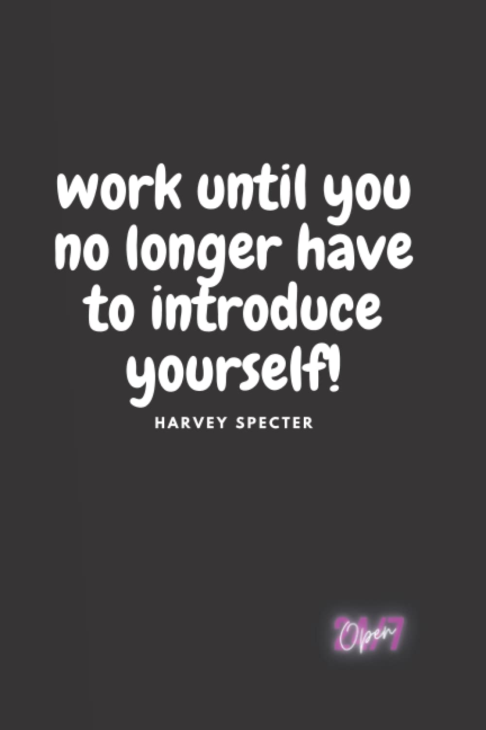 work until you no longer have to introduce!: BLACK