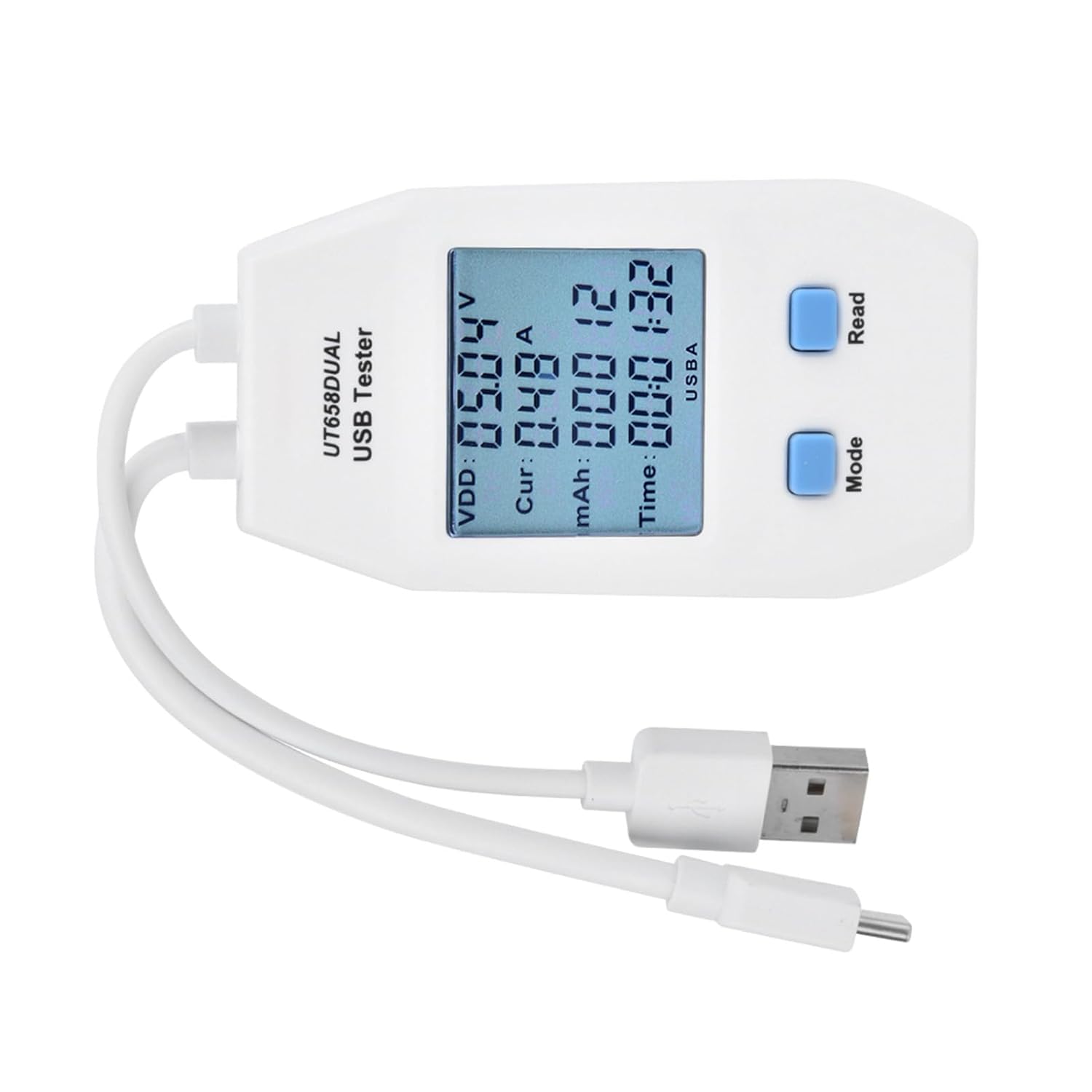 Oumefar USB Tester USB Detector for DIY Enthusiasts for Checking Production(UT658 Dual)