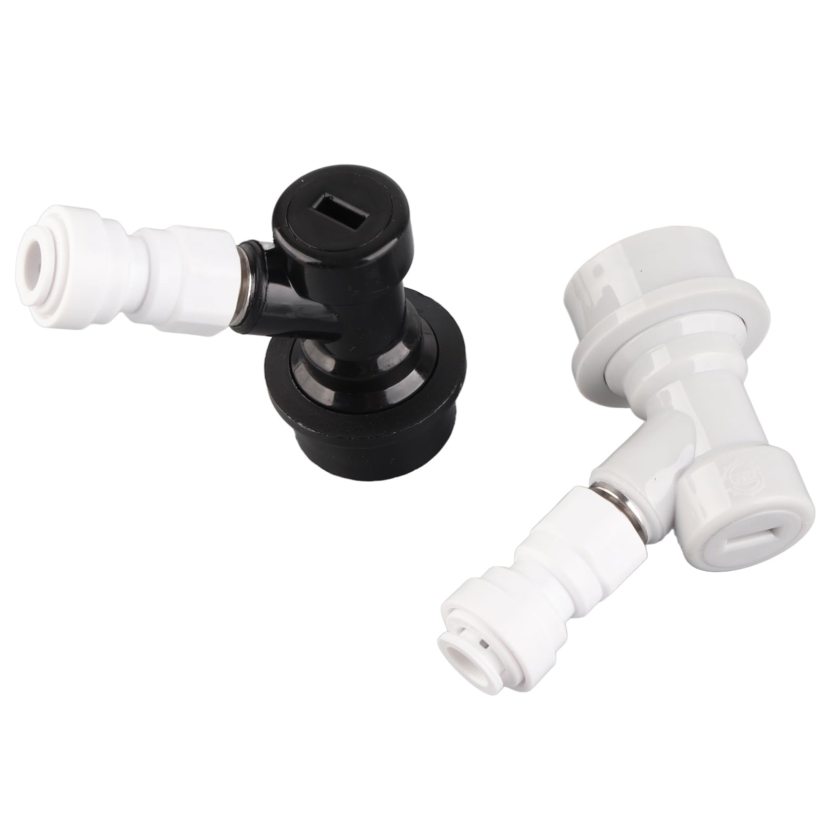 2 Stück Home Ball Lock Keg Connector 8 Mm 1 4 Zoll FFL Quick Push Fit Connector Es Ist für Gas- und Flüssigkeitsstopfen Geeignet Push 8 Mm 1 4 Zoll Home Ball Fit Connector