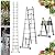 Bowoshen 16.5ft Telescoping Ladder A-Frame Extension Portable Aluminum Telescoping 16 Steps Ladder EN131 Certified 330lb Load
