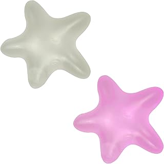 كرات الضغط والتوتر على شكل نجم البحر من فاني سكوي، يتغير لونها عند تعرضها لأشعة الشمس، ألعاب ضغط ناعمة لتخفيف التوتر للأطفال المصابين بالتوحد والبالغين، هدية حفلات عيد الحب، قطعتان