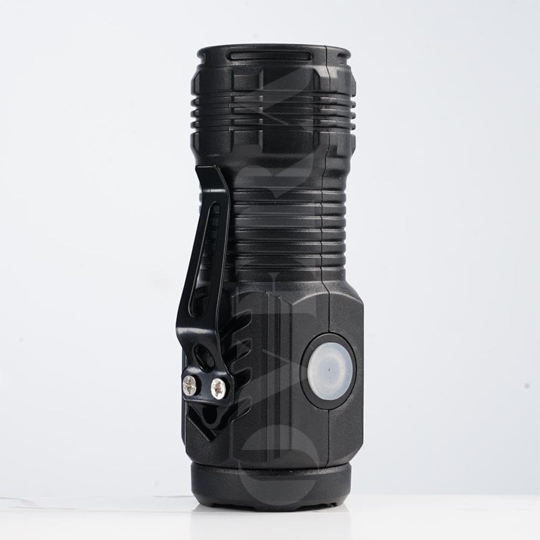 overa Three-Eyed Monster Torch Portable Mini LED Torch Three Modes Super Bright Hand Torch Rechargeable Mini LED Torch Water Resistant Pocket Torch (Black).-picture-32