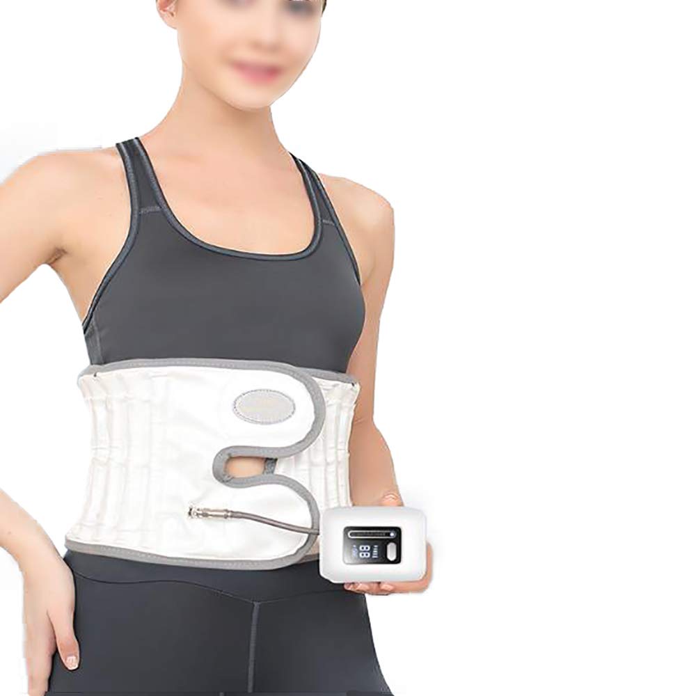 Faja Lumbar Fitness, cinturón de Soporte de Cintura Inflable, para tracción de Hernia de Disco Lumbar, tensión Muscular Lumbar, con Controlador de inflador Inteligente,B,M