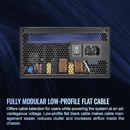 Image of Thermaltake Toughpower GF3 1000W, True 600W 12VHPWR Connectors on PSU & NVIDIA RTX 40 series, ATX 3.0 /PCI-E 5.0 Ready, 80+ Gold, SLI /Crossfire Ready Power Supply, PS-TPD-1000FNFAGU-4, 10 Year Warranty
