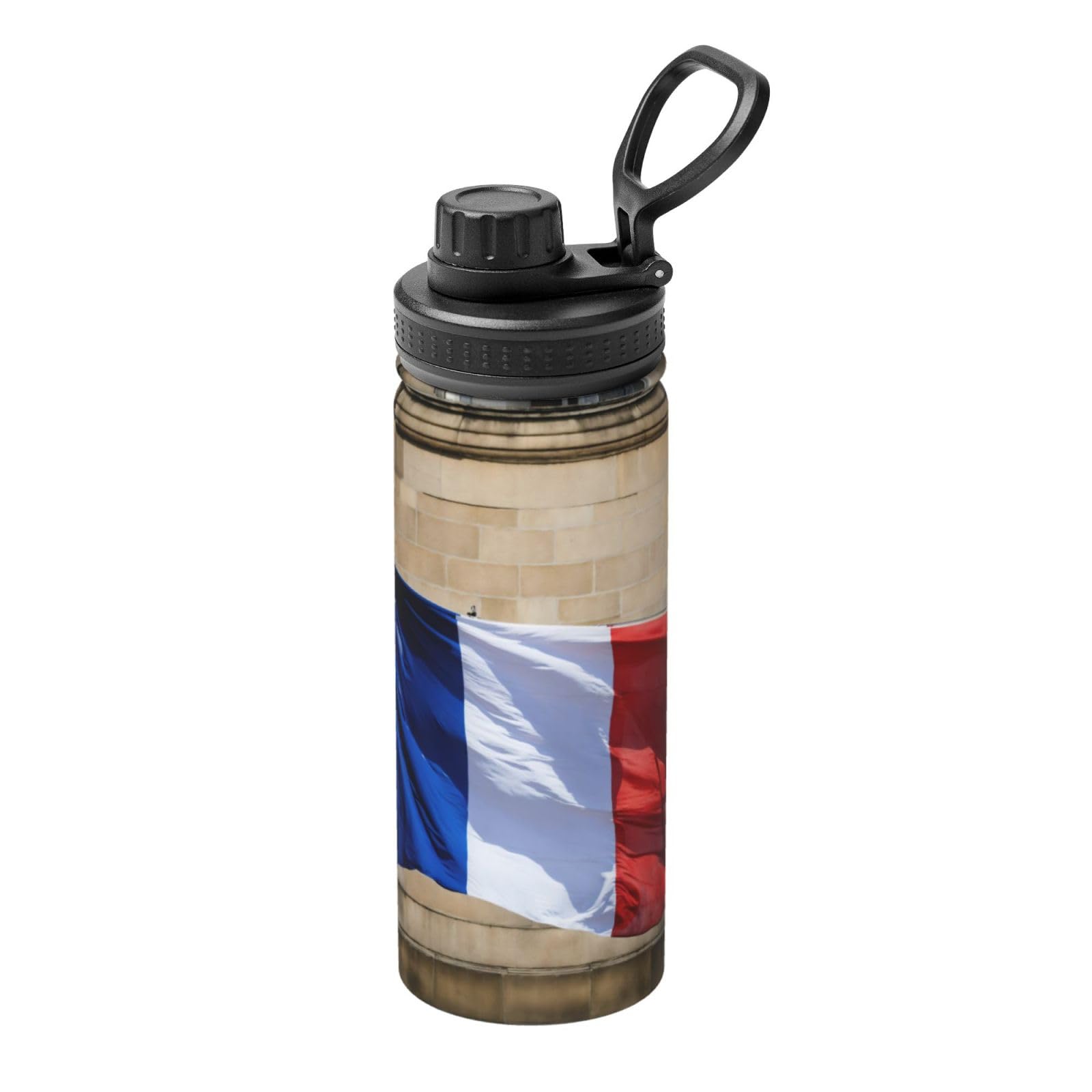 Kfjghhl Insulated Stainless French Flag Steel Water Bottle For Sport Gym Travel Leak Camping Hiking Hydration