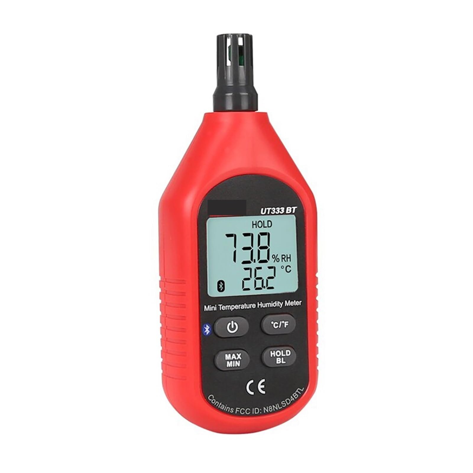 Termómetro higrómetro digital UT333BT - Medidor de temperatura y humedad Bluetooth 2 en 1, mini sensor(Ut333bt)