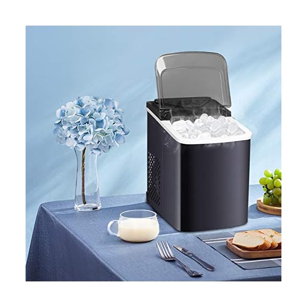 Northair Stainless Steel Portable Countertop Ice Maker with Ice Scoop