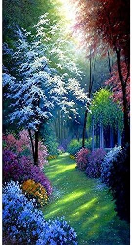Queenlink Full Pasted DIY Square Diamond Embroidery Paintings Rhinestone Cross Stitch Shinning Forrest