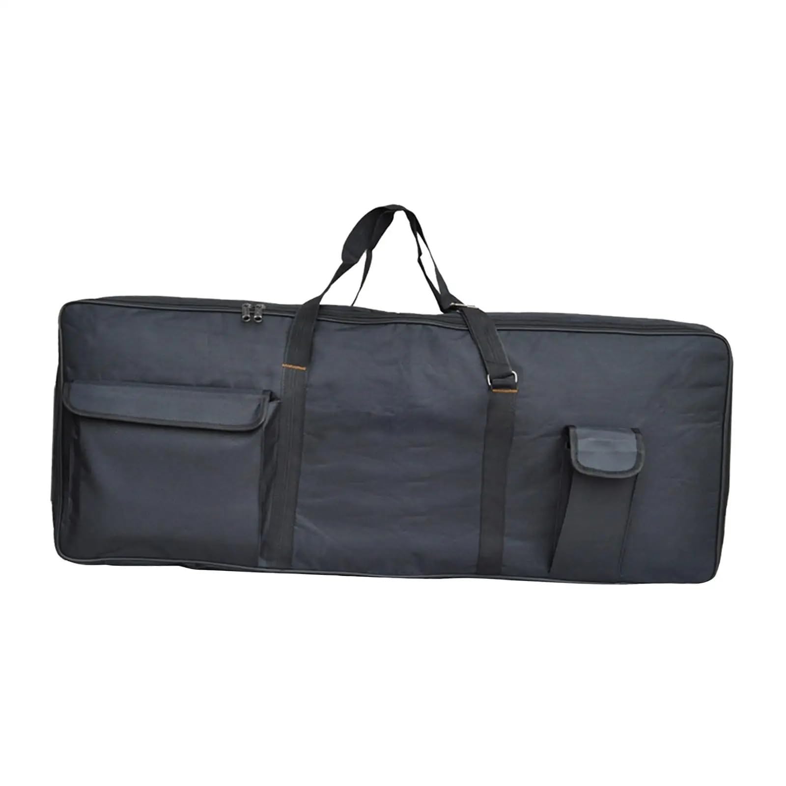 Bolsa para Teclado De Piano Teclado eléctrico Piano Teclado con Cremallera Doble Bolsas de Viaje con Asas 61 Teclas Funda for Teclado for Viaje de músico para Piano(Black)