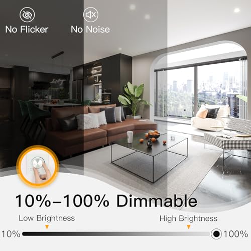Foco Empotrable LED de Techo Extraplana Dimmable 5W Blanco Cálido 6000K Juego de 10 2
