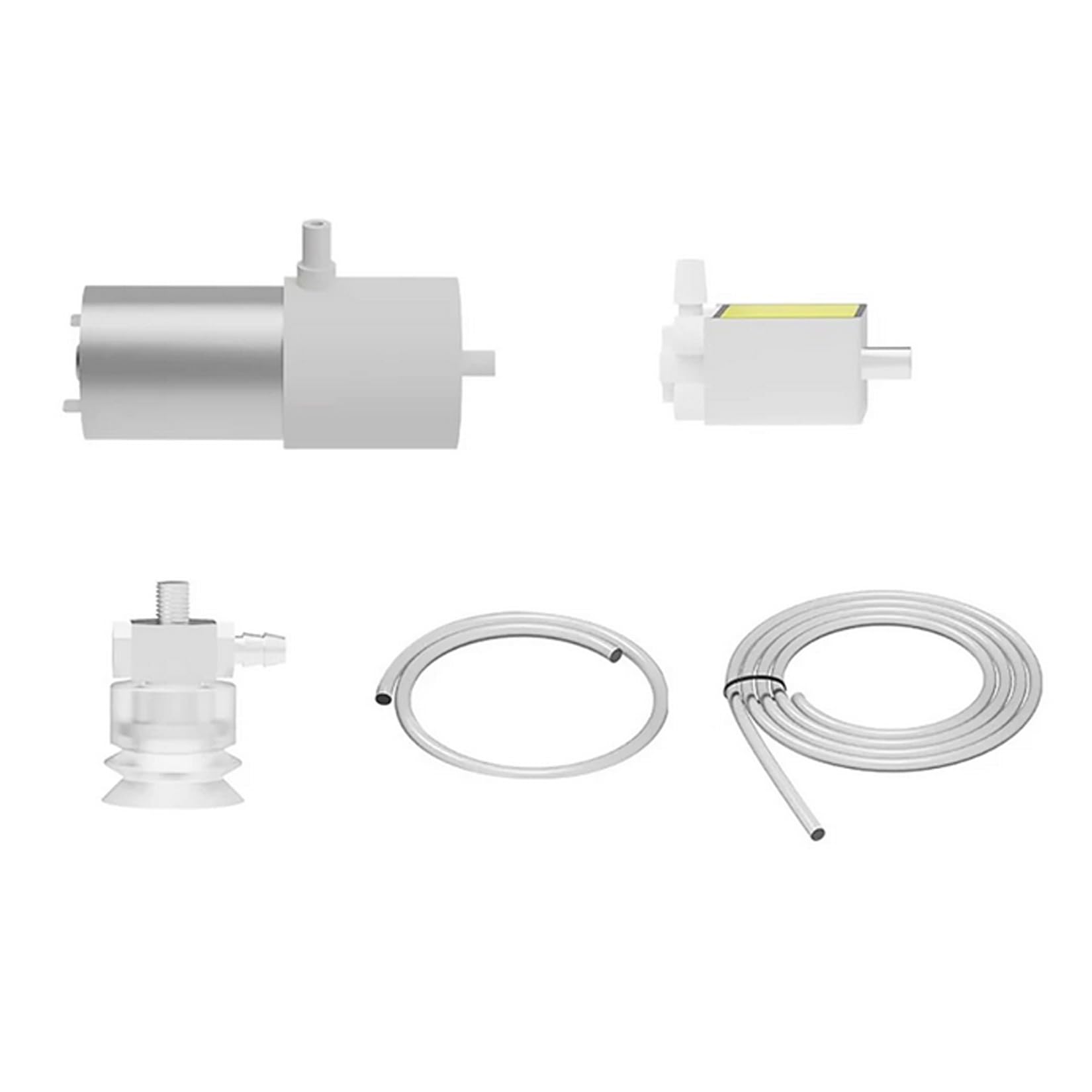 DC 12V Robotic Arm Vacuum Air Pump Suction Cup Kit Micro Air Pump + Valve + 1KG Large Suction Silicone Suction Cup Head