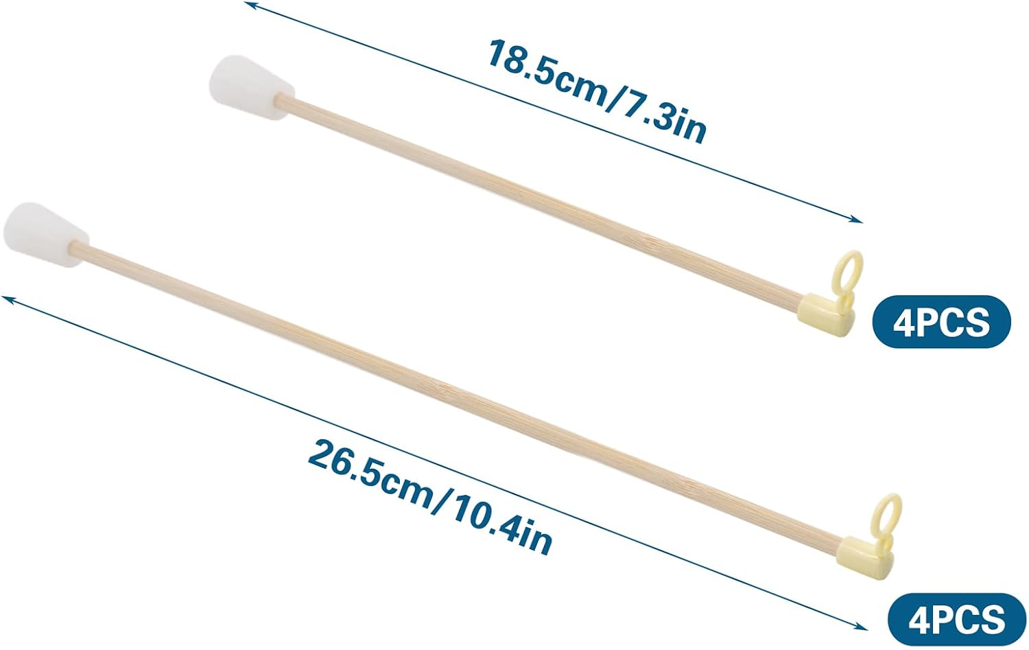 8 Sets Yarn Spinner Compatible with Bogg Bag, 2 Sizes Portable Wood Creative Yarn Holder with Silicone Cap, Wood Yarn Organizer for Crochet Knitting, Gift for Crochet Lovers (Bag Not Included)