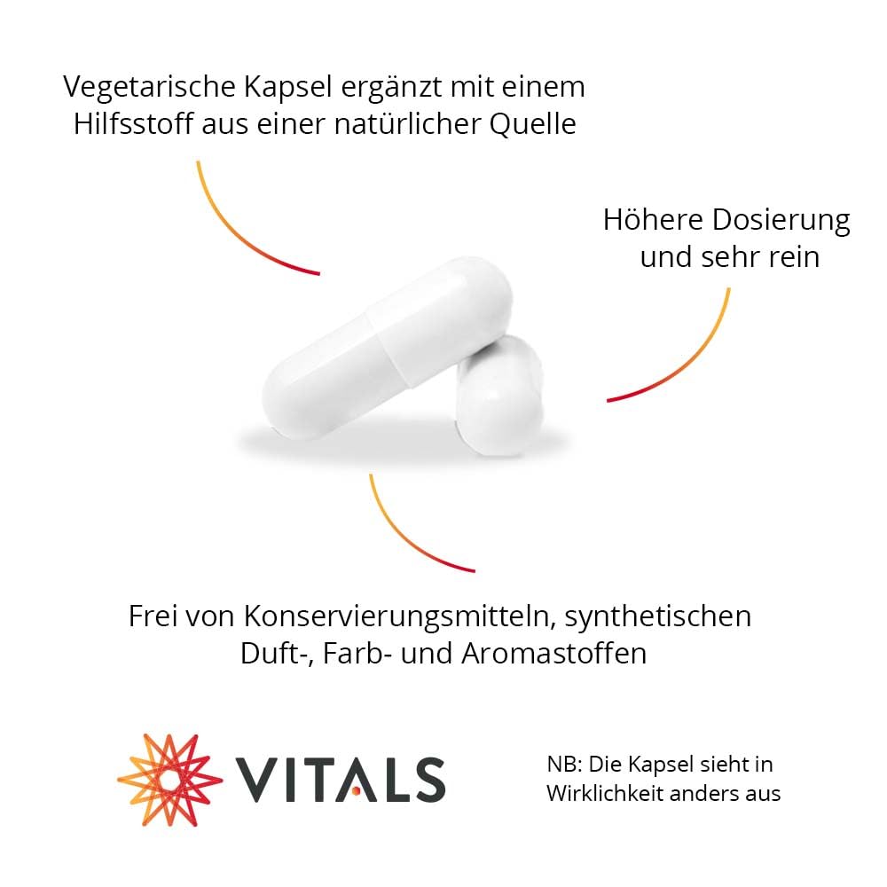 Vitals - Vitamin K2 360 mcg 60 Kapseln. Höhere Dosierung von Vitamin K2 in der überlegenen Form von Menachinon-7 (MK-7).
