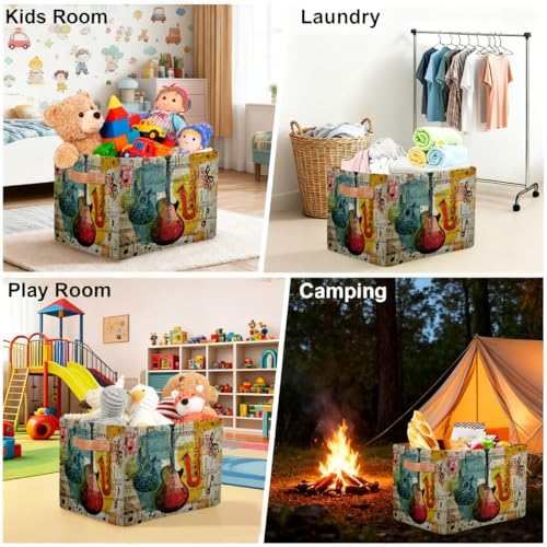 Boîte de rangement instruments de musique pour chambre enfant