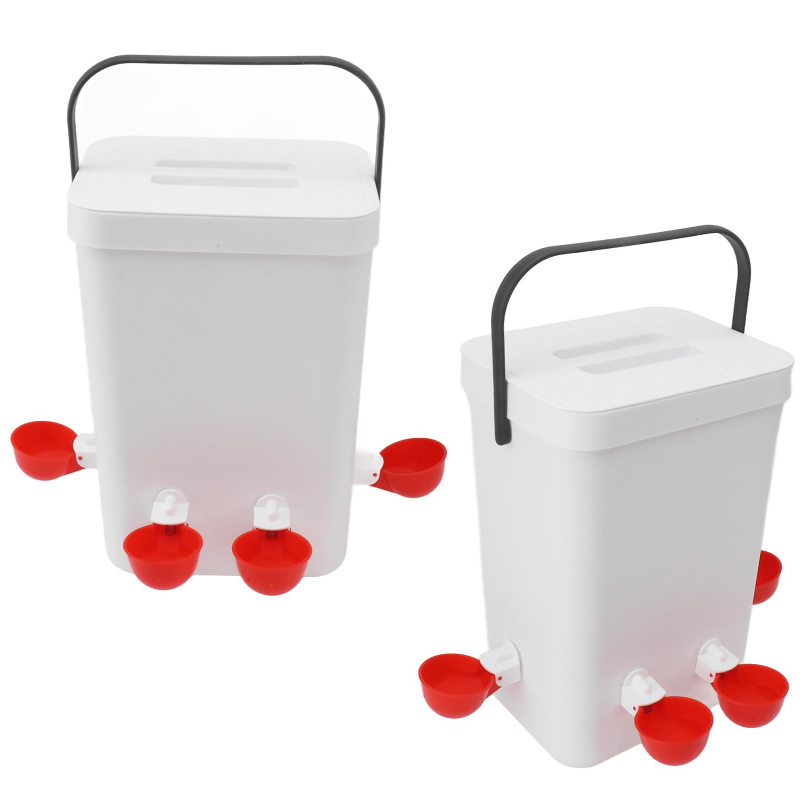 Juego de Bebedero y comedero automático para Pollos de Gran Capacidad, dispensador de Agua para Aves de Corral de 12 litros con 4 tazones de Bebida, diseño a Prueba de Fugas y Anti