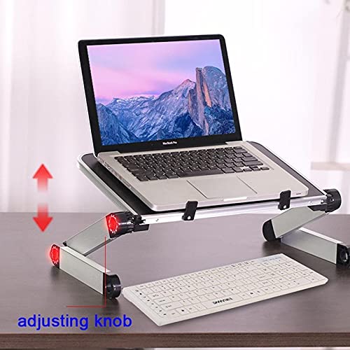 HBJWOV soporte ajustable para laptop plegable de aluminio miniatura 4