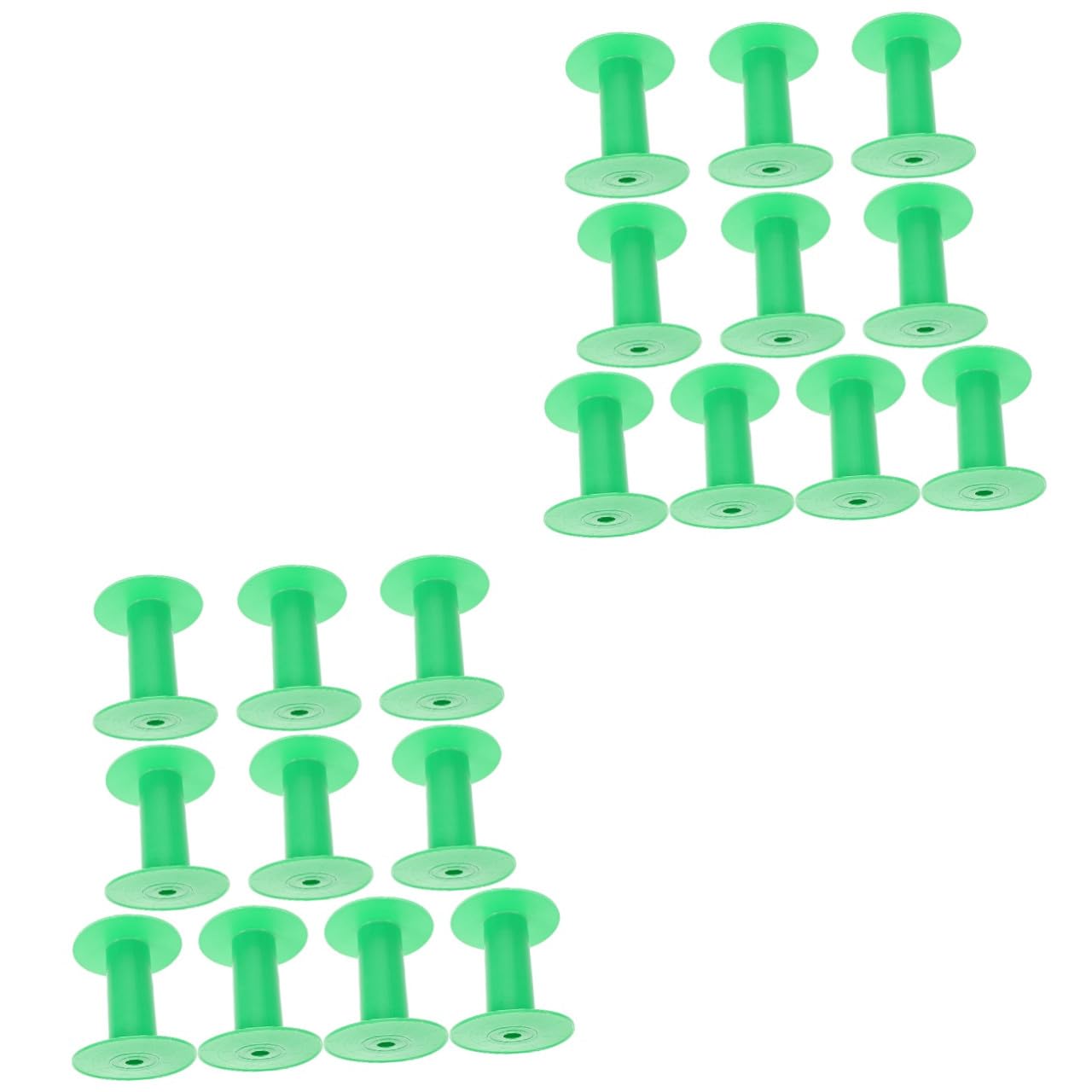 20 Pièces Bobines de Fil Plastique Vertes pour Couture Spools Pratiques pour Bobines de Machine à Coudre Organisateur de Rangement pour Rubans Anti-enchevêtrement Accessoires de