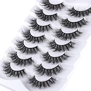 Lashes Eyelashes 8D Fluffy False Ey...