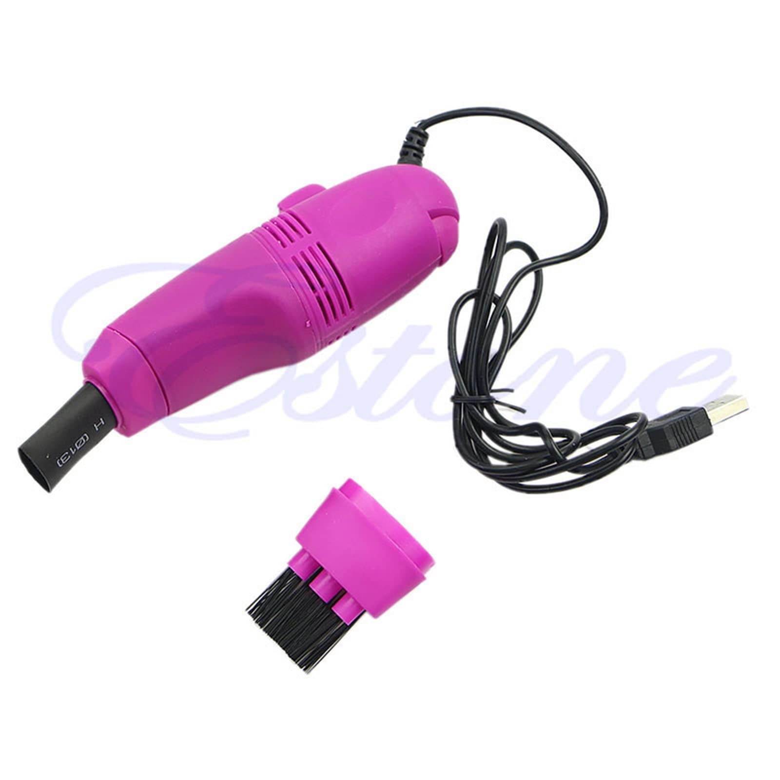 Aspirapolvere Portatile, Mini Tastiera USB per Computer Aspirapolvere PC Laptop Spazzola per Pulizia Polvere (Colore: Hot Pink)