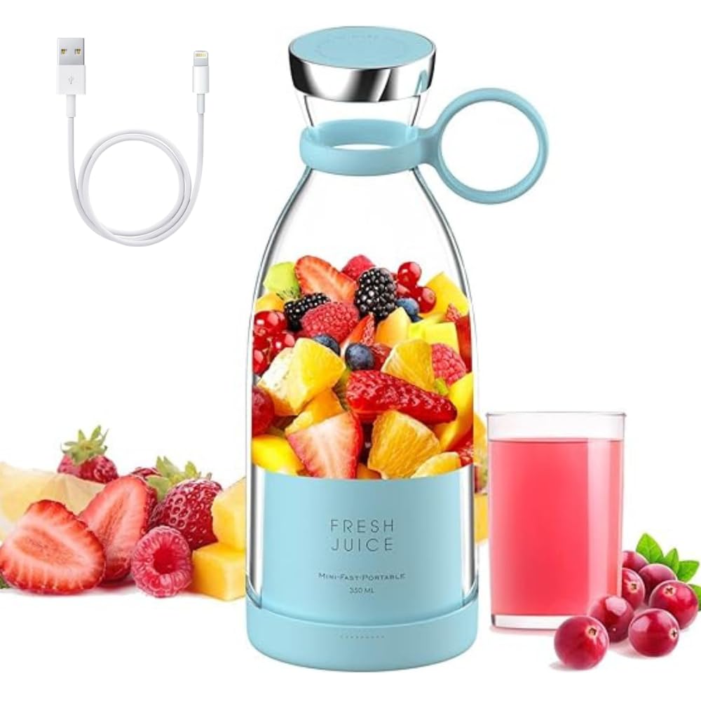 LuxHaven Electric Juicer Bottle Blender Grinder Mixer Machine for Fruits and Vegetables USB Rechargeable Juicer Blender, Portable Blender, Juicer Blender for All Fruits, Juices, Shakes and Smoothies (B0D7CVJYLV) Amazon Price History, Amazon Price Tracker