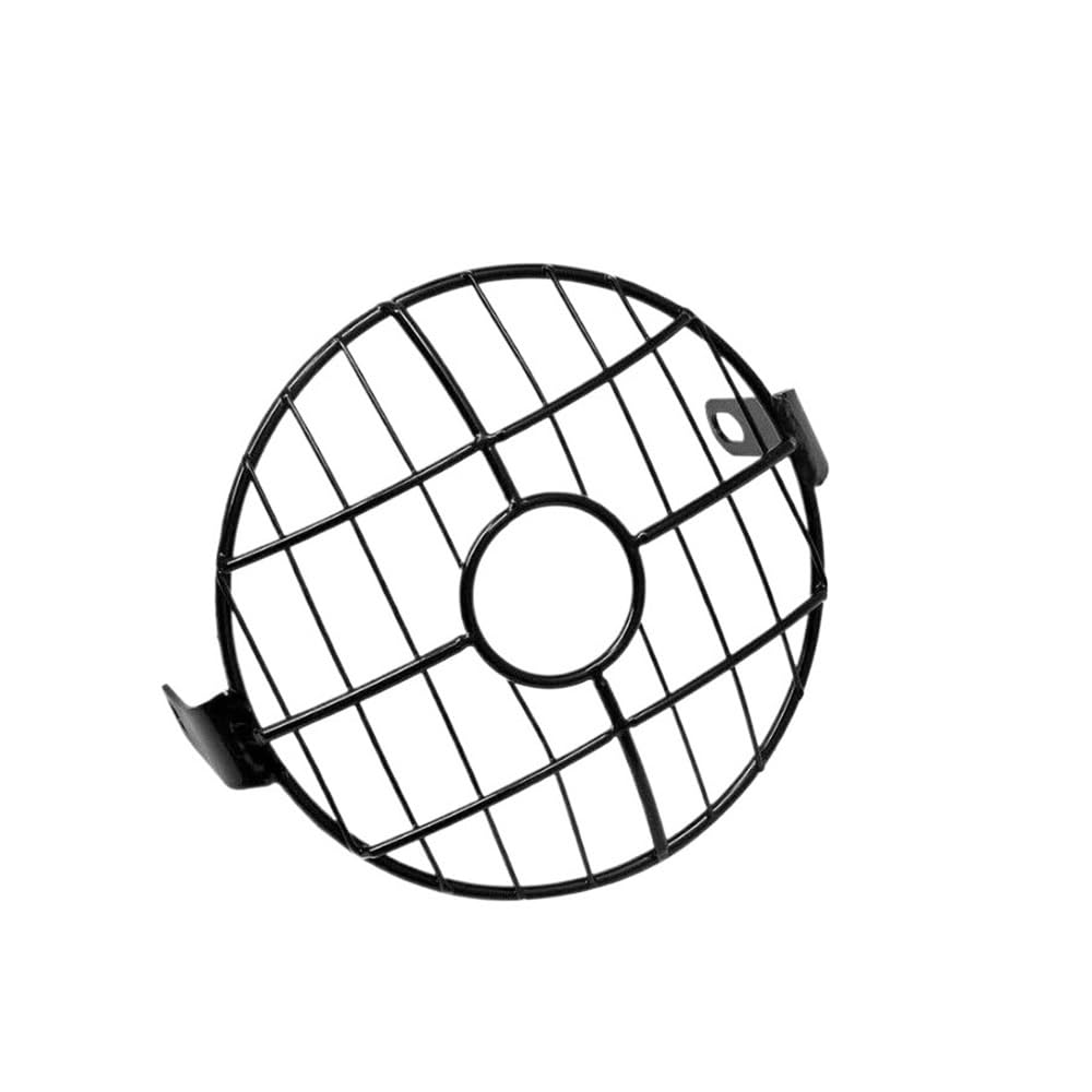 Couvercle métallique de protection phare moto 6.5 pouces avec grille robuste