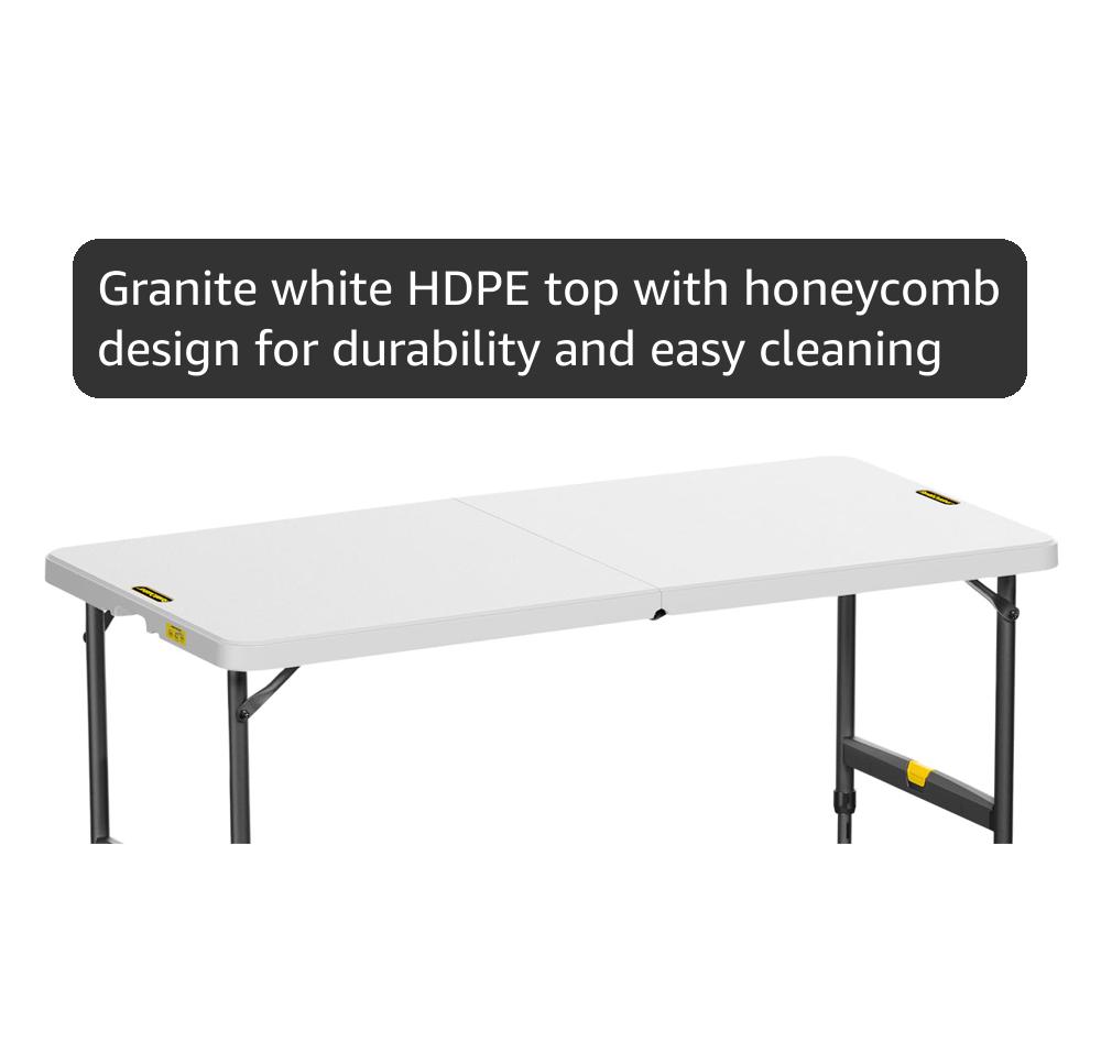 Amazon.com: FanttikOutdoor Folding Table 4 Foot, Effortless Quick