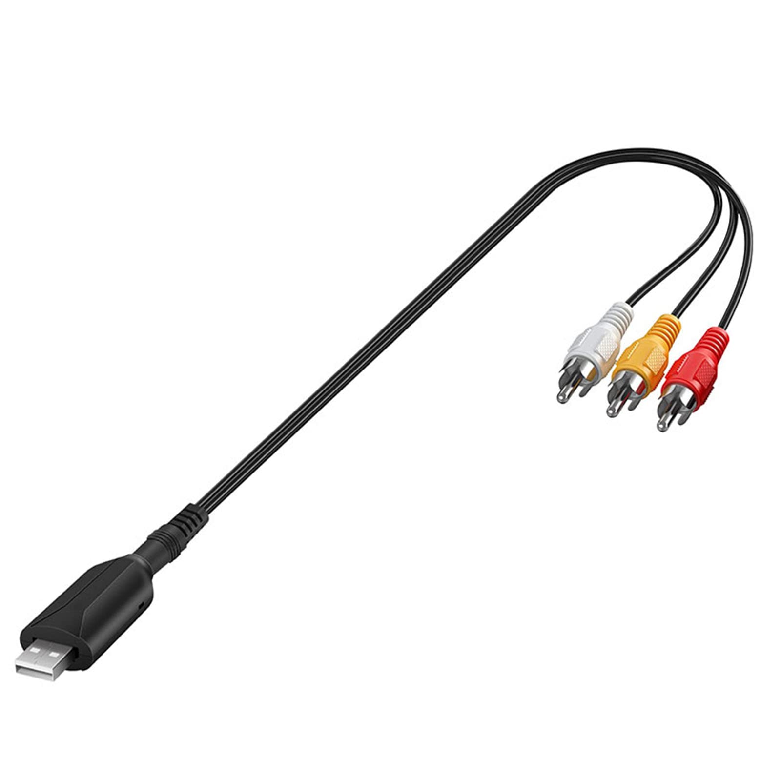 USB2.0 Video Card Composite Adapter Cable 3RCA to USB Grabber for Window 7 8