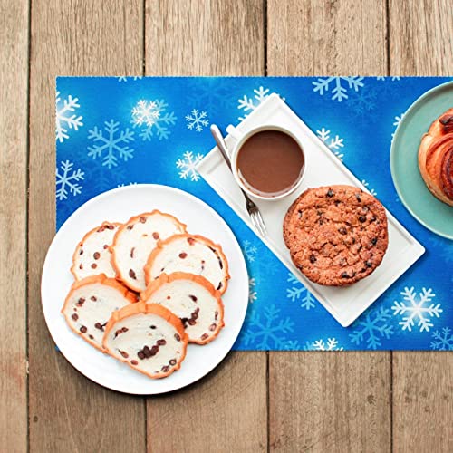 Set de table flocon de neige de Noël antidérapant pour protéger efficacement votre mobilier