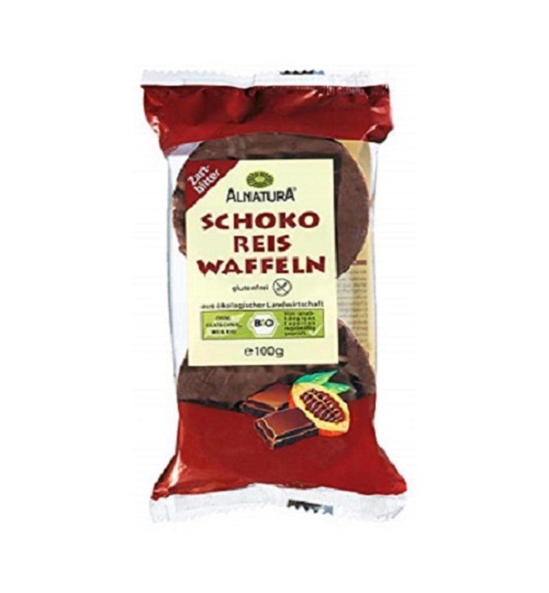 Alnatura Reiswaffeln, Zartbitter, 100g