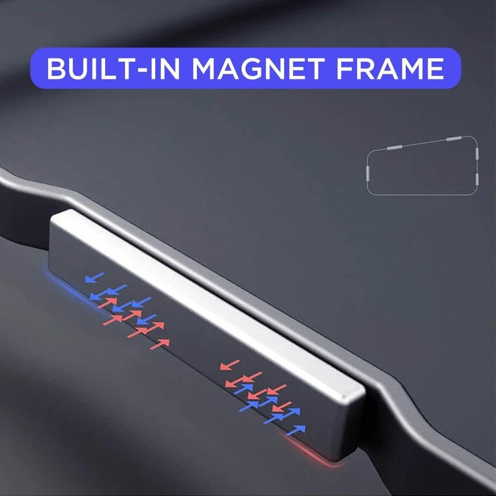 Cortina De Privacidad Para Ventana De Pasajero Con Marco Magnético Integrado Para Kodiaq 2016-2023 Parasol Coche Magnético(4pcs Rear Triangle)