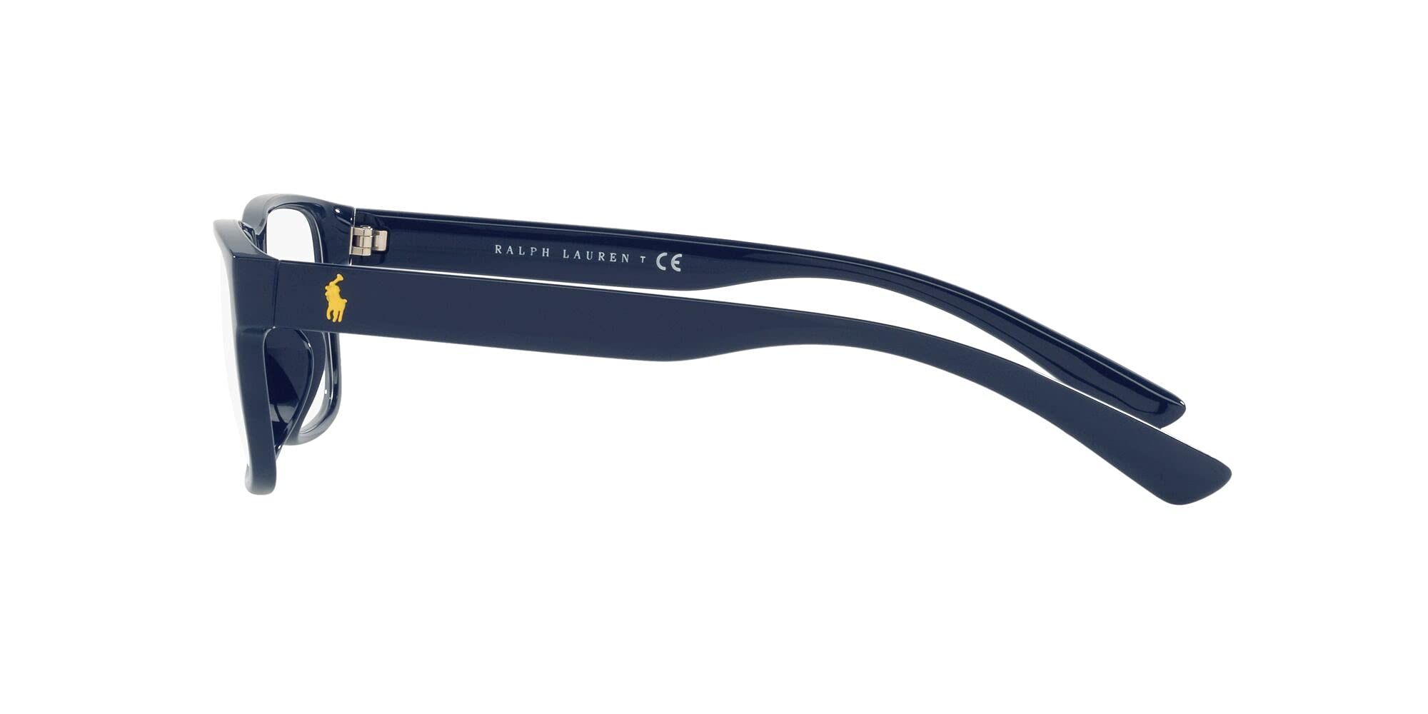 POLO RALPH LAUREN Ph2237u Herren Brillenrahmen mit universeller Passform, rund, für verschreibungspflichtige Brillen, Glänzende marineblaue Demo-Linse, 55 mm