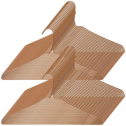 Hanaten 針金ハンガー 40cm幅 クリーニング屋 ハンガー (橙, 50)