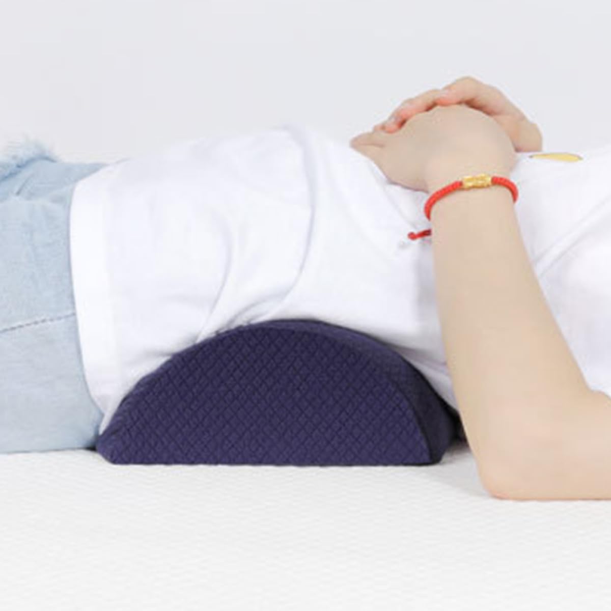 Memory Foam Beinkissen Halbgerollt mit Reißverschluss Design und Leicht zu Reinigen für Büro und Haushalt