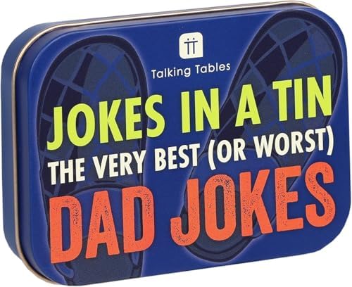 Talking Tables 100 Cards Dad Jokes, Play with Family, Funny Present for Fathers Day, Birthday, Secret Santa, Stocking Stuffer, Xmas Gifts, Travel Card Games, Ages 13+ image 5