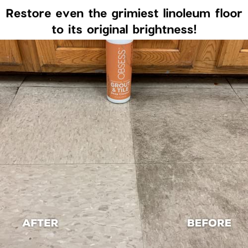 Obsess Grout & Tile Cleaner: Grout Cleaner For Tile Floors | Bathroom Tile Cleaner | Non-Toxic Professional Strength Brightener | Ceramic Tile And Grout Cleaner, Also For Marble, Granite #TOP6