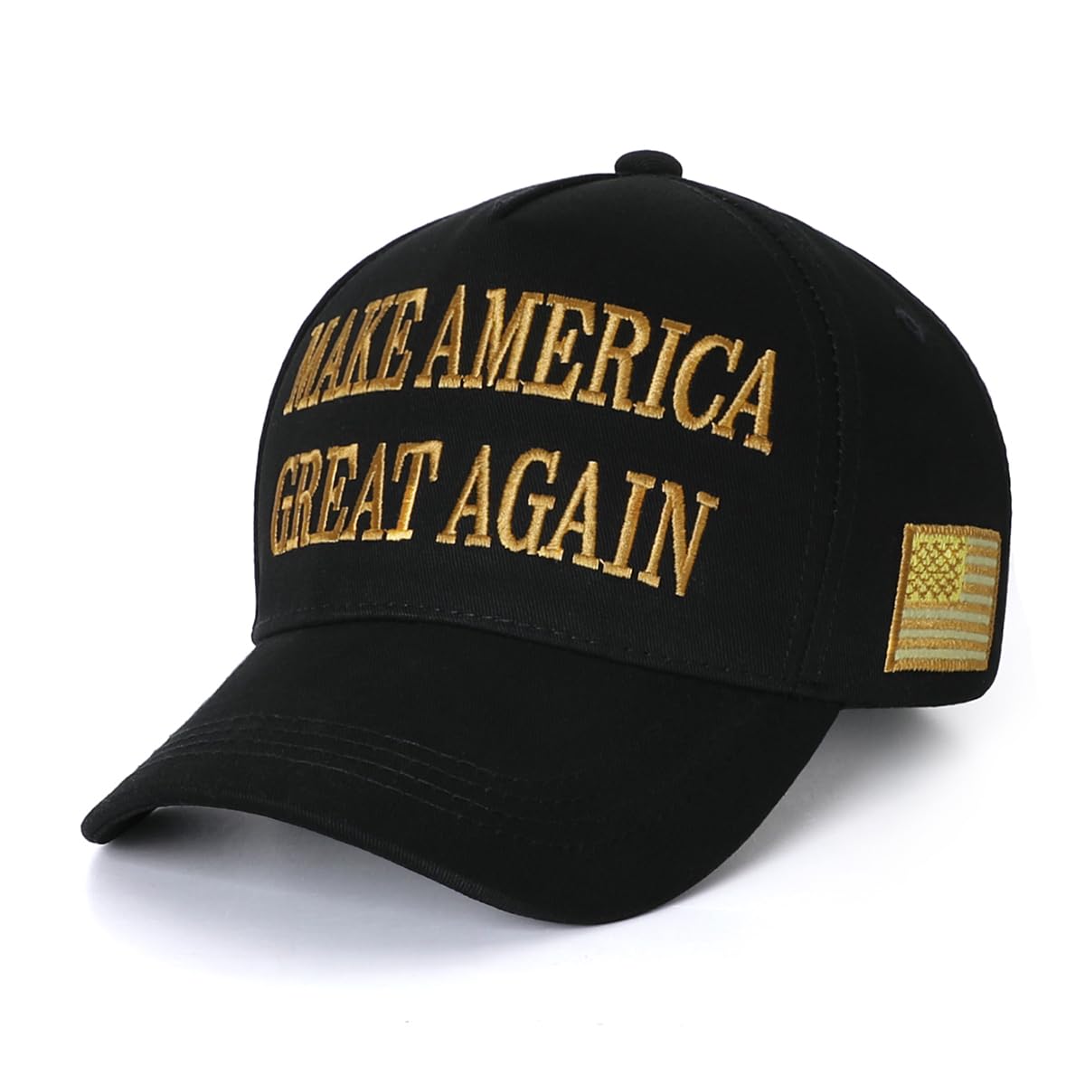 Trump MAGA Hat Make America Great Again Black Gold Hat Never Surrender Donald Trump 2024 Hat American Flag Baseball Cap Hats
