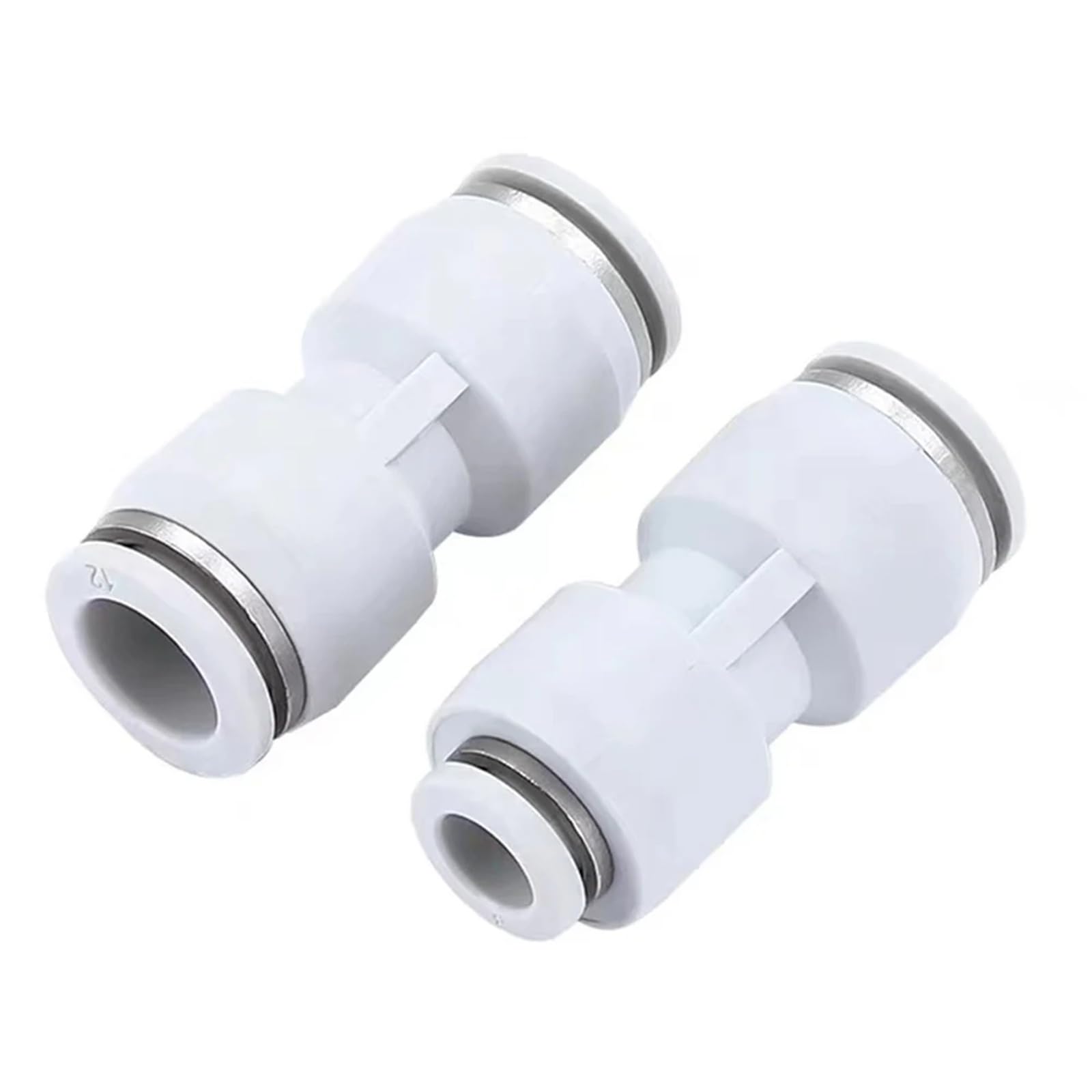 Manguera de conector rápido neumático PU PG reductor de plástico blanco PU-12